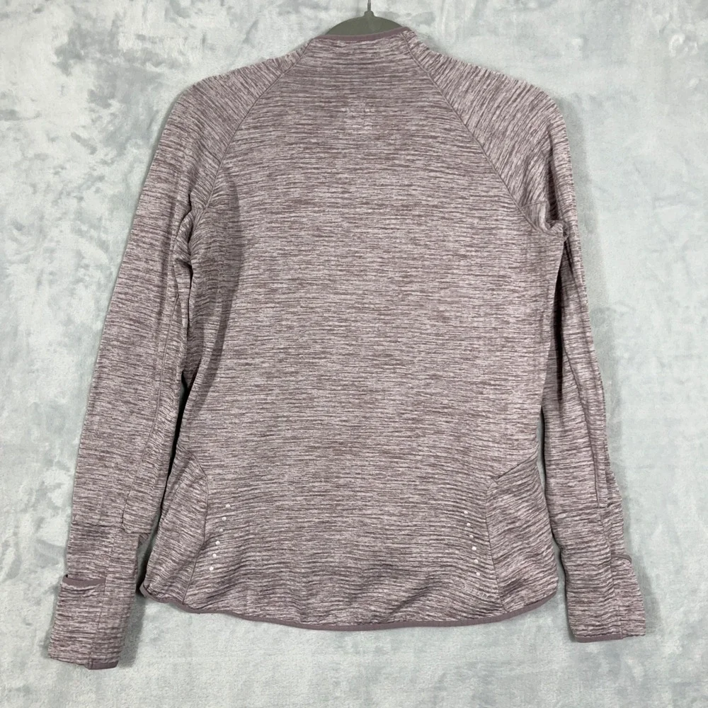 Nike Women Pullover M Purple Dri-FIT 1/4 Zip Thumbhole Running Athleisure Gorp